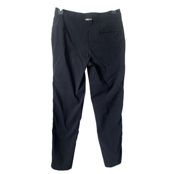 Jamie Sadock Black Studded Straight Leg Zip Pockets Activewear Golf Pants Size 2 - Picture 2 of 11